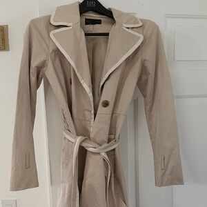 Banana Republic Tan Trench Coat with Belt